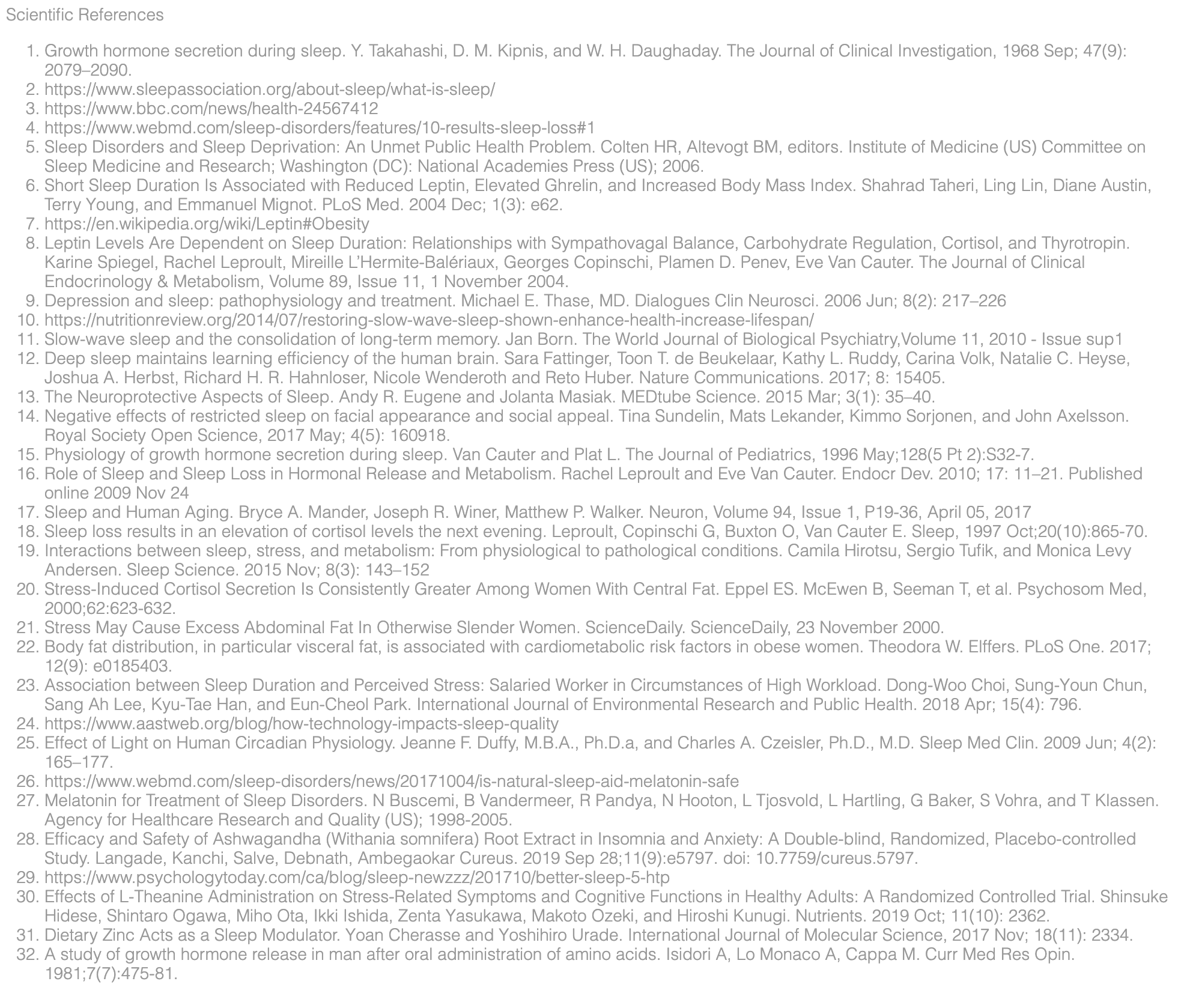 Scientific References